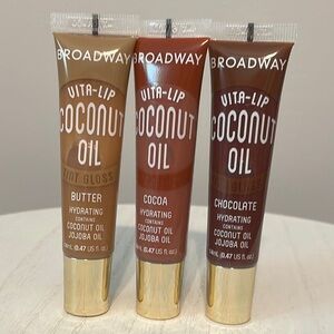 Vita-Lip Coconut Oil Lip Gloss Set - Butter, Cocoa, Chocolate